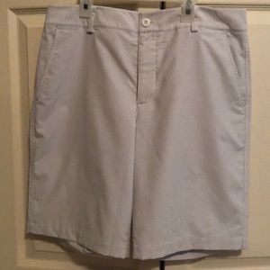 Under armour golf shorts, grey pinstripe